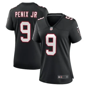 Michael Penix Jr. Atlanta Falcons Nike Women's Throwback Game Jersey - Black/Red