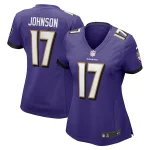 Josh Johnson Baltimore Ravens Nike Women's Game Jersey - Purple