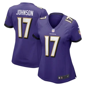 Josh Johnson Baltimore Ravens Nike Women's Game Jersey - Purple