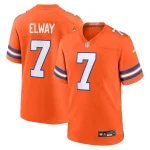 John Elway Denver Broncos Nike Mile High Collection 1977 Throwback Retired Player Game Jersey - Orange
