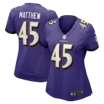 Christian Matthew Baltimore Ravens Nike Women's Game Jersey - Purple