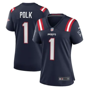 Ja'Lynn Polk New England Patriots Nike Women's Team Game Jersey - Navy