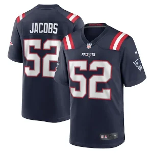 Curtis Jacobs New England Patriots Nike Game Jersey - Navy