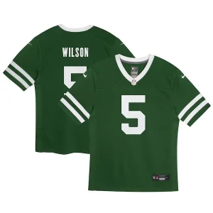Garrett Wilson New York Jets Nike Preschool Game Jersey - Legacy Green
