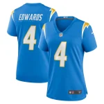 Gus Edwards Los Angeles Chargers Nike Women's Game Jersey - Powder Blue