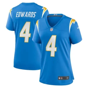 Gus Edwards Los Angeles Chargers Nike Women's Game Jersey - Powder Blue
