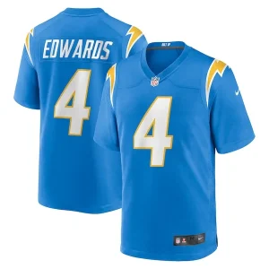Gus Edwards Los Angeles Chargers Nike Game Jersey - Powder Blue