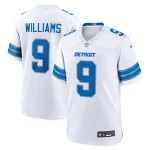 Jameson Williams Detroit Lions Nike White Game Jersey - White/Blue