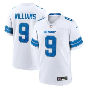 Jameson Williams Detroit Lions Nike White Game Jersey - White/Blue