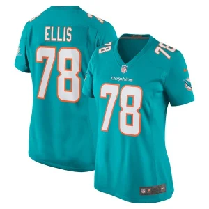 Justin Ellis Miami Dolphins Nike Women's Game Jersey - Aqua