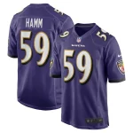 Malik Hamm Baltimore Ravens Nike Team Game Jersey - Purple