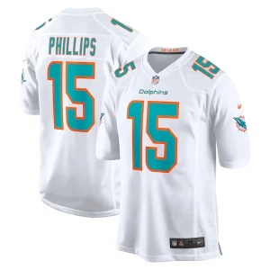 Jaelan Phillips Miami Dolphins Nike Game Jersey - White/Aqua