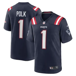 Ja'Lynn Polk New England Patriots Nike Team Game Jersey - Navy