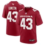 Jesse Luketa Arizona Cardinals Nike Team Game Jersey - Cardinal