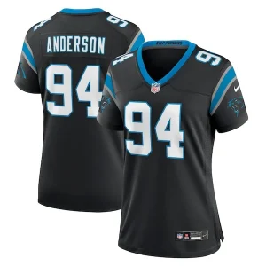 Henry Anderson Carolina Panthers Nike Women's Team Game Jersey - Black