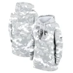 Atlanta Falcons Nike Women's 2024 Salute To Service Club Fleece Pullover Hoodie - Arctic Camo