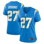 J.K. Dobbins Los Angeles Chargers Nike Women's Team Game Jersey - Powder Blue