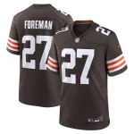 D'Onta Foreman Cleveland Browns Nike Team Game Jersey - Brown