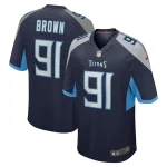 Shakel Brown Tennessee Titans Nike Game Jersey - Navy