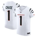 Ja'Marr Chase Cincinnati Bengals Nike Vapor F.U.S.E. Elite Jersey - White