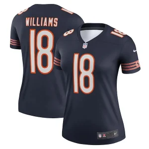 Caleb Williams Chicago Bears Nike Women's Legend Player Performance Top - Navy/Orange