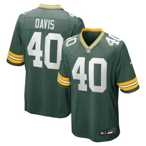 LJ Davis Green Bay Packers Nike Game Jersey - Green