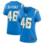 Praise Olatoke Los Angeles Chargers Nike Women's Team Game Jersey - Powder Blue