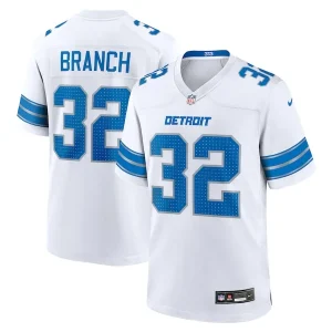 Brian Branch Detroit Lions Nike White Game Jersey - White/Blue