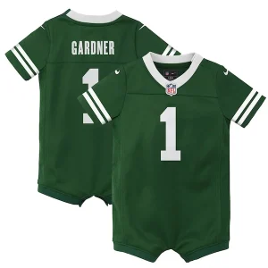 Ahmad Sauce Gardner New York Jets Nike Newborn & Infant Game Romper Jersey - Legacy Green