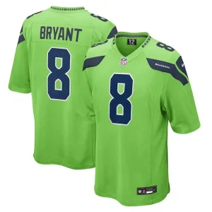 Coby Bryant Seattle Seahawks Nike Game Jersey - Neon Green/Navy